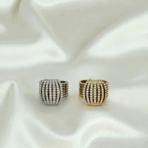 Bague Strass – Acier inoxydable 🇫🇷