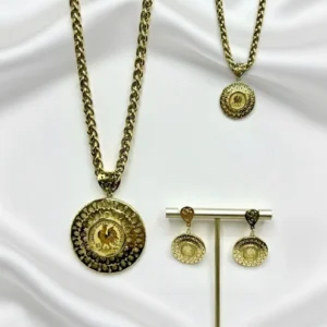 Parure Royale – Médaillon Impérial Doré 🇫🇷