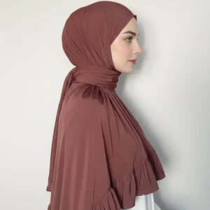 Jersey Premium Volant | Rose brown